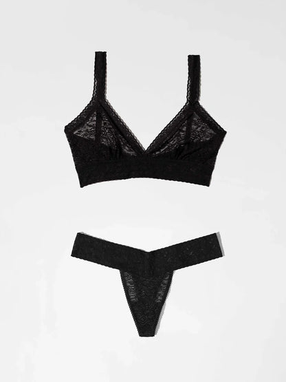 Lace Thong + Bralette